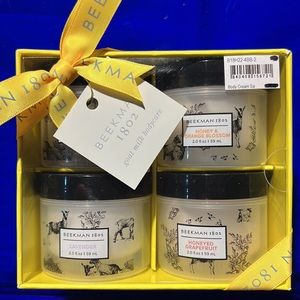 Beekman goat milk hand cream gift box/4:Fresh Air/Lavender/..Grapefruit/..Orange